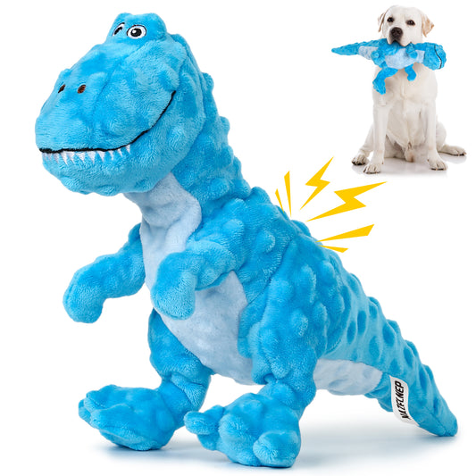 NAZFLNEP Dog Toys for Large Dog - Blue Tyrannosaurus Rex