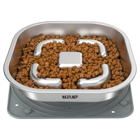 NAZFLNEP Slow Feeding Bowl for Small & Medium Dogs